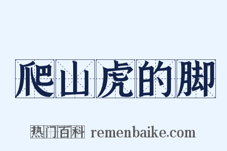 爬山虎的脚是什么意思的图片